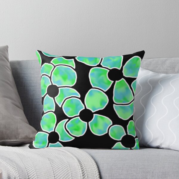 Item preview, Shadow Flowers - Green and Blue designed and sold by sunandshadow.