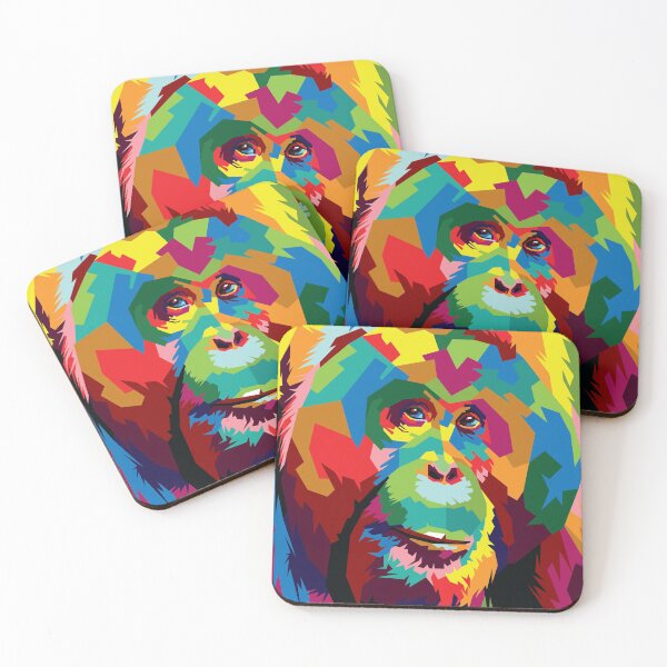 Item preview, Male Orang Utan Borneo Pop Art designed and sold by andipasoepati.