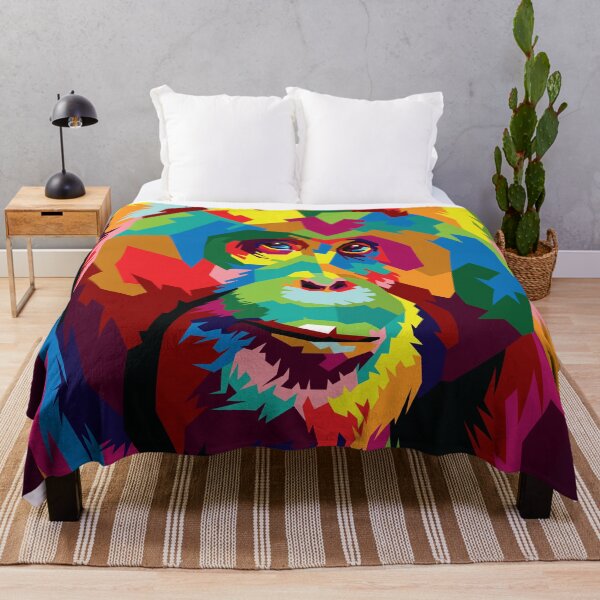 Item preview, Male Orang Utan Borneo Pop Art designed and sold by andipasoepati.