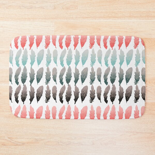 Item preview, feathers geometrical abstract pattern  designed and sold by HibiscusHeron.