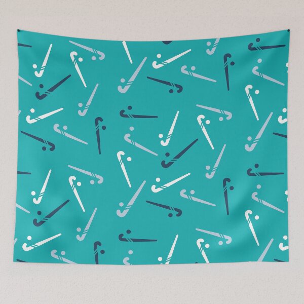 Item preview, Small turquoise hockey stick designed and sold by hookfreaks.