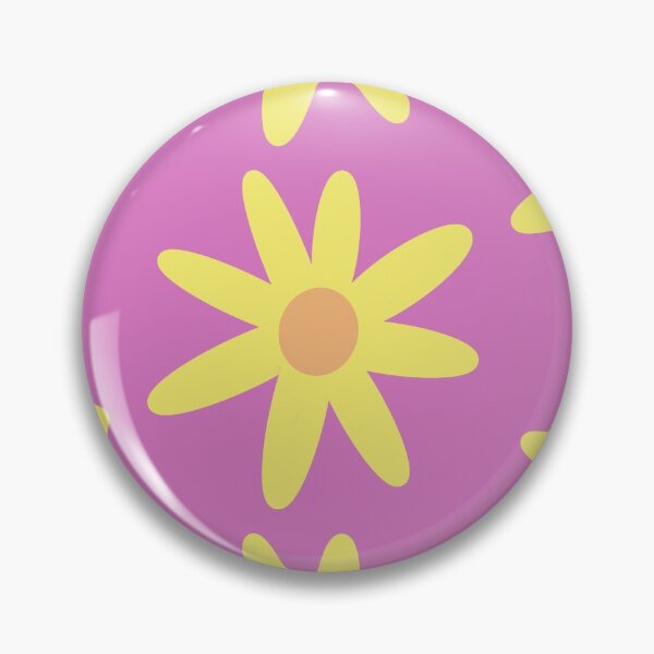 Artikelvorschau, gelbe Blume auf lila entworfen und verkauft von terididcote.