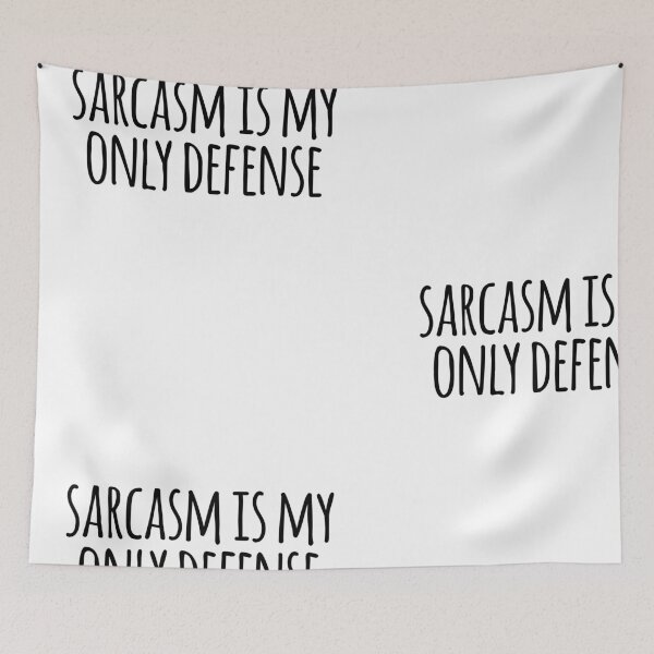 Item preview, Sarcasm is my only defense quote from stiles stilinski from teen wolf designed and sold by emcazalet.