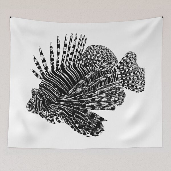 Item preview, Lionfish illustration designed and sold by LorenDowding.