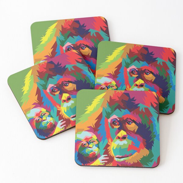 Item preview, Female Orang Utan Borneo Pop Art designed and sold by andipasoepati.