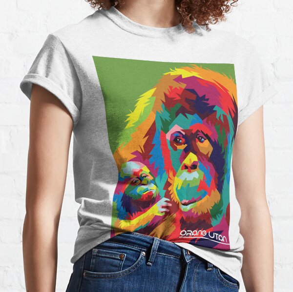 Item preview, Female Orang Utan Borneo Pop Art designed and sold by andipasoepati.