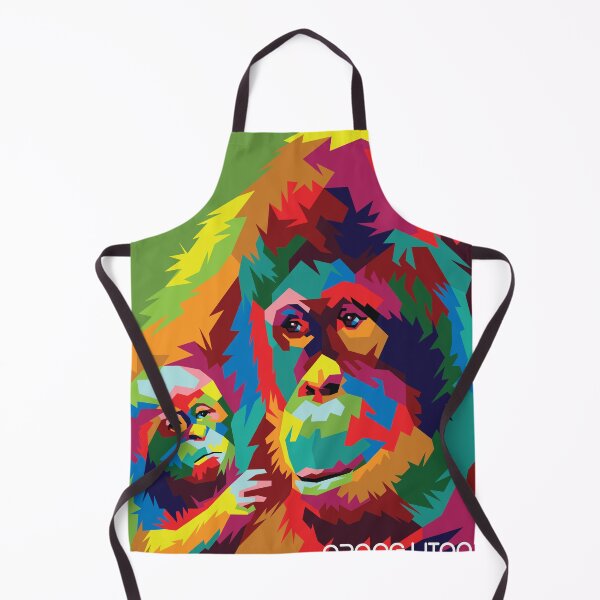Item preview, Female Orang Utan Borneo Pop Art designed and sold by andipasoepati.