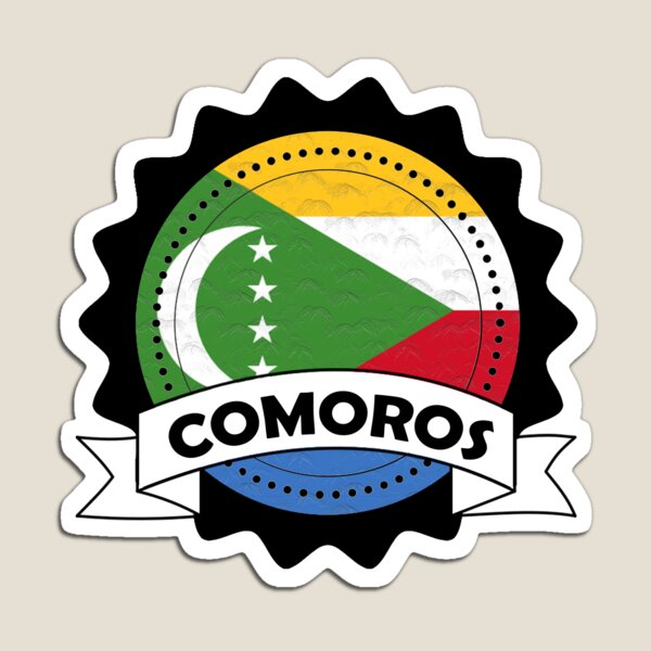 Item preview, Comoros Emblem-Badge-Flag designed and sold by Gina-Driada.