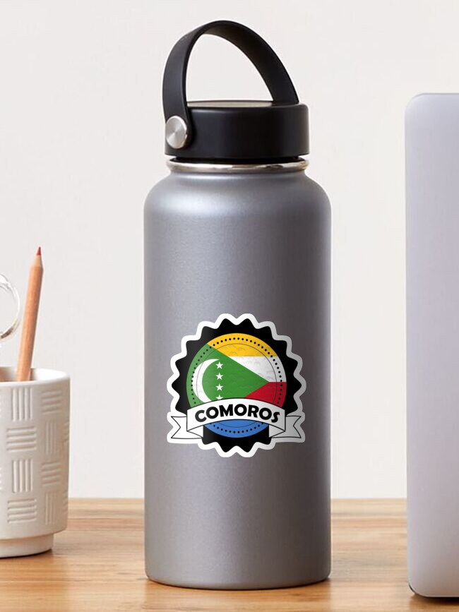 Autocollant Sticker Drapeau Des Comores – Pour Voiture, Casque, Bagage – Neuf
