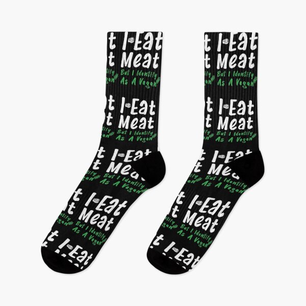 Item preview, I Eat Meat But I Identify As Funny  Vegan Vegetarian Green Veggie Tee ,Meat  Foodie lover designed and sold by pedrored369.