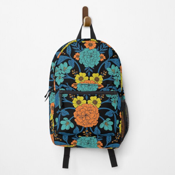 Item preview, Colorful Floral in Blue, Orange & Yellow designed and sold by somecallmebeth.