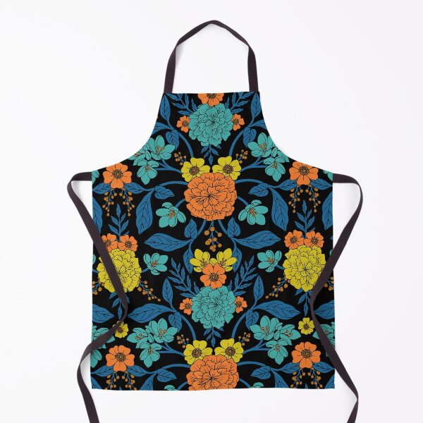 Item preview, Colorful Floral in Blue, Orange & Yellow designed and sold by somecallmebeth.