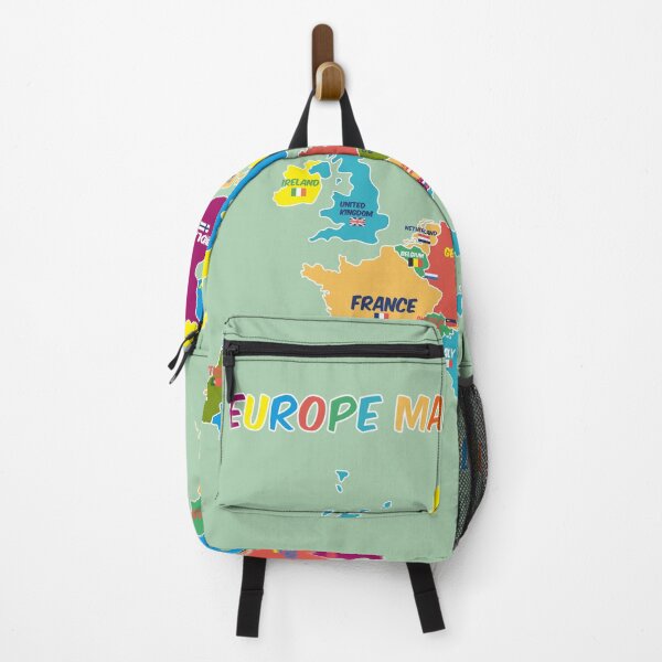 Item preview, Colorful map of Europe with national flags, Country names designed and sold by mashmosh.