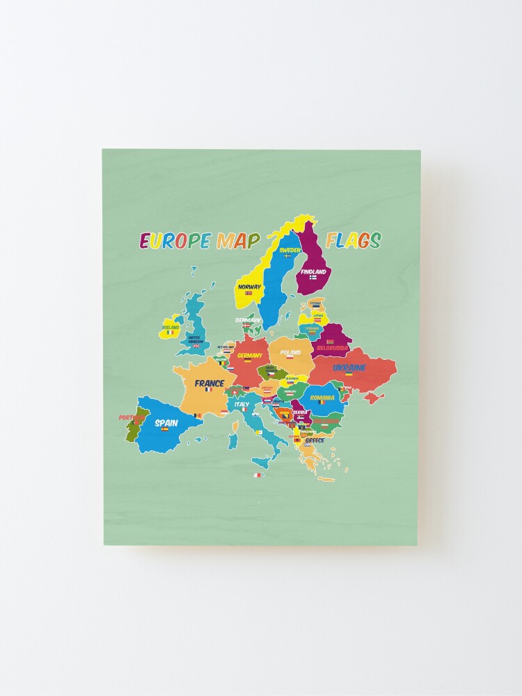 Europe Flag Pin Map – montessorikiwi