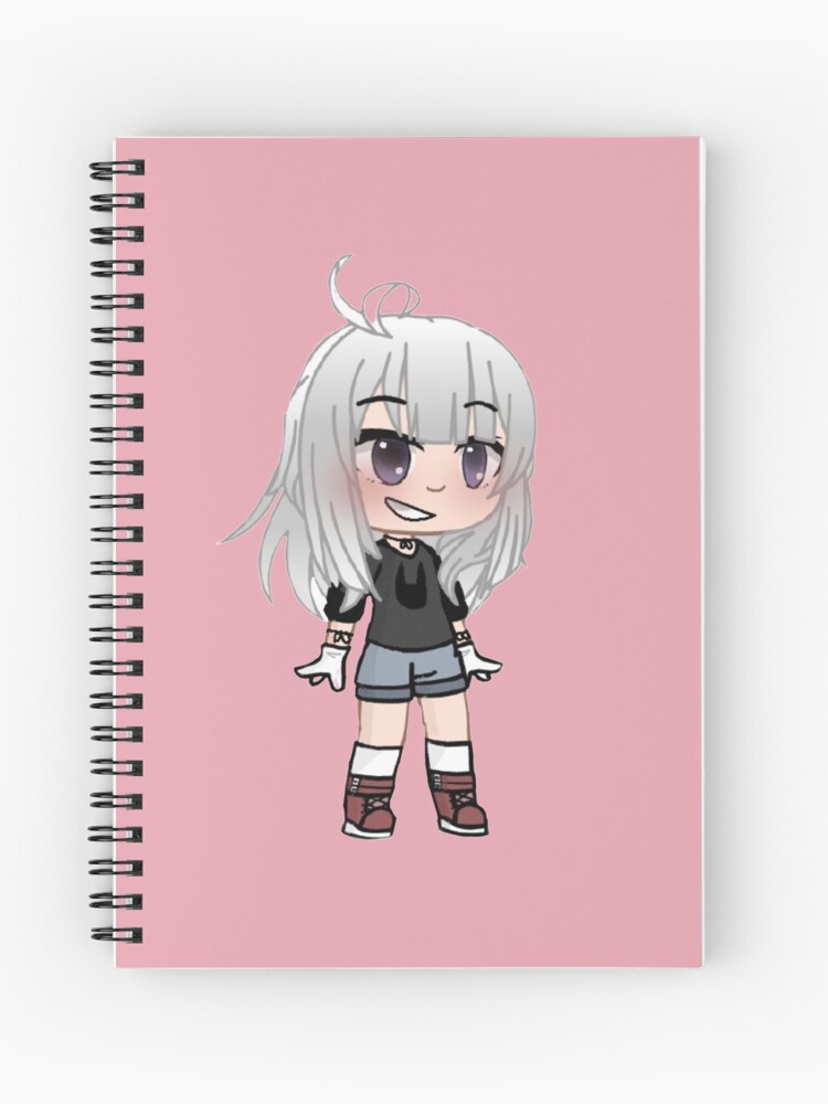 Cute Anime Girl - Gacha Edit | Spiral Notebook