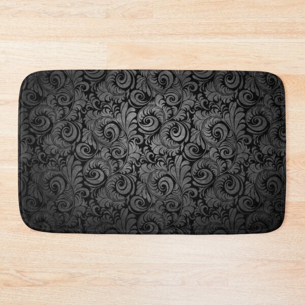 Item preview, Black Floral Swirled Pattern designed and sold by mpdesigns73.