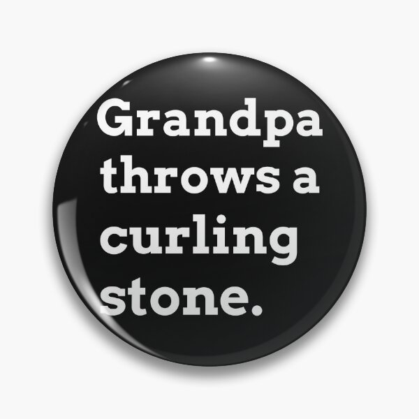 Item preview, Grandpa throws a curling stone. designed and sold by VJKTees.
