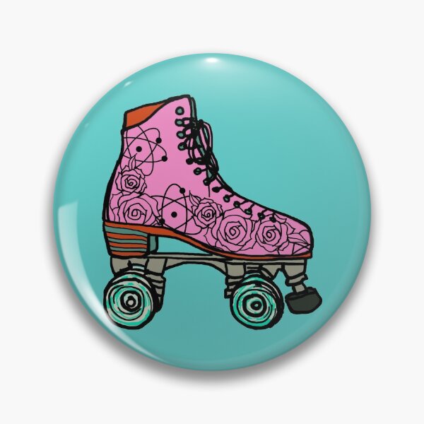 Item preview, Atomic Rose Roller Skates designed and sold by GardenOfWhimsy.