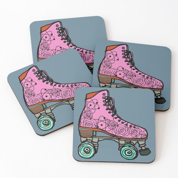 Item preview, Atomic Rose Roller Skates designed and sold by GardenOfWhimsy.