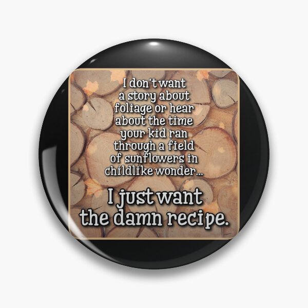 Item preview, Just Give Me The Damn Recipe designed and sold by Cuttintees.