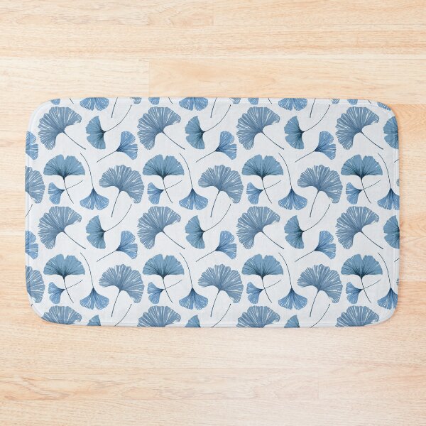Item preview, Blue & White Gingko leaf design designed and sold by Lara Pattern Design.