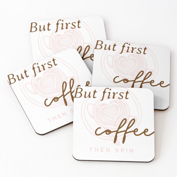 Item preview, But first coffee then spin designed and sold by JellyAF.