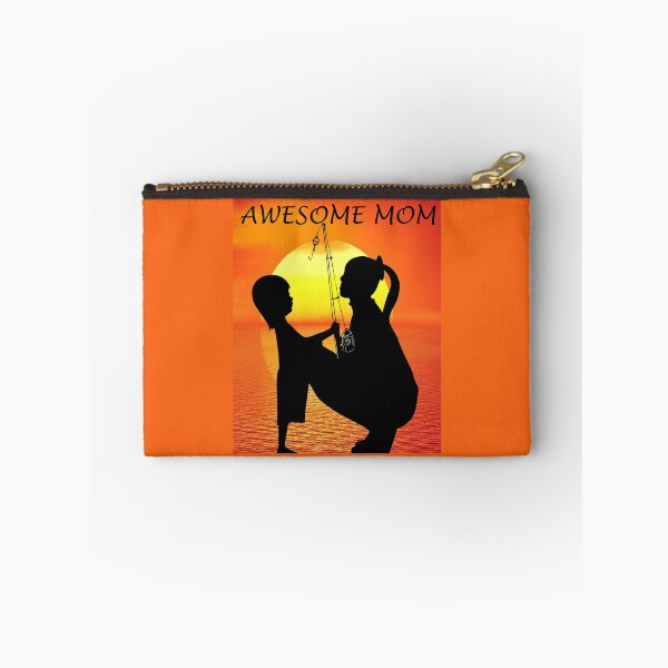 Item preview, Awesome Mom and Daughter Fishing at Sunset Sunrise designed and sold by KeysTreasures.