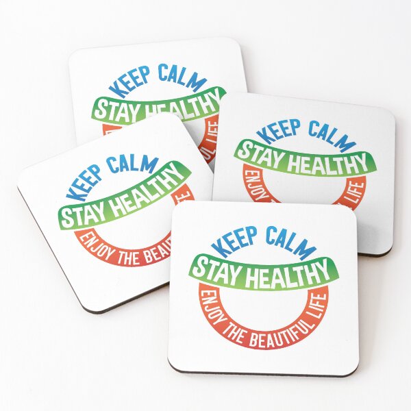 Item preview, Keep Calm and Stay Healthy to Enjoy the Beautiful Life designed and sold by Printoweb.