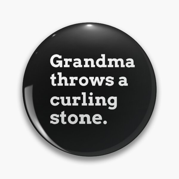 Item preview, Grandma throws a curling stone. designed and sold by VJKTees.