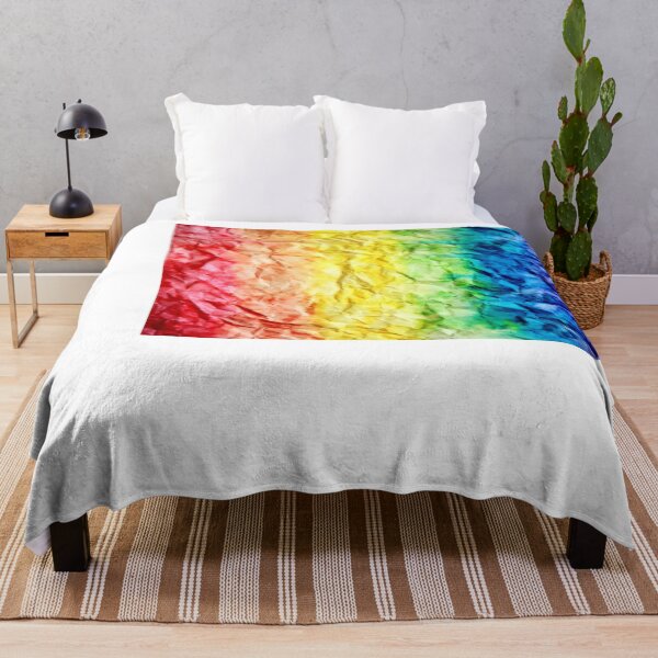 Item preview, Rainbow painting crumpled paper pride rainbow colors aesthetic and subtle pride flag designed and sold by emcazalet.