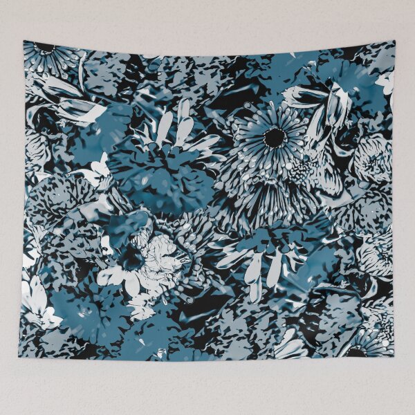 Item preview, Floral Medley Blue designed and sold by Designs By YL.
