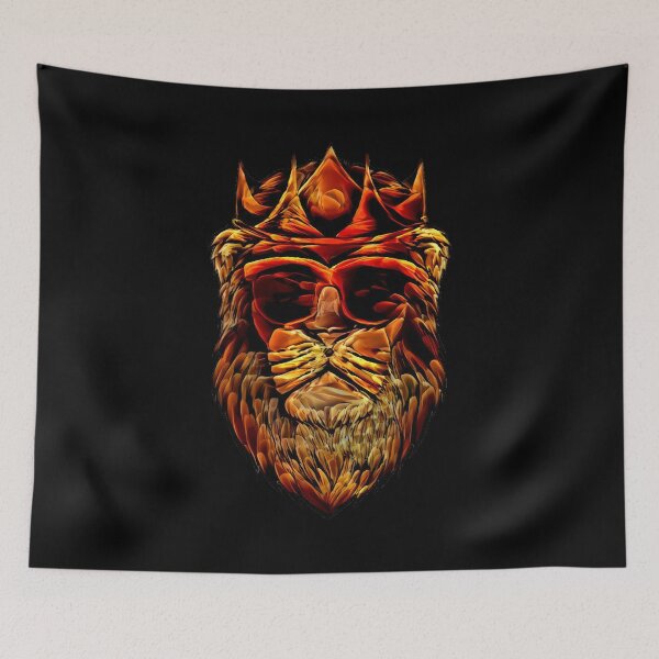 Item preview,  Lion fiery Head sunglasses king Golden Crown  designed and sold by ZenCloak.