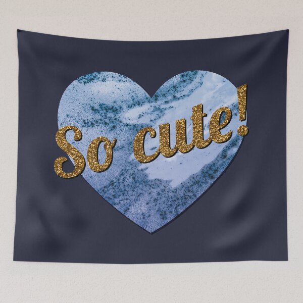 Item preview, So cute gold and blue heart   designed and sold by myseptember18th.
