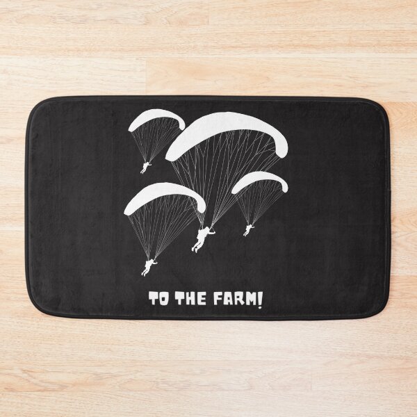 Item preview, To the farm! design with parachute - white designed and sold by HobbiesAndFun.