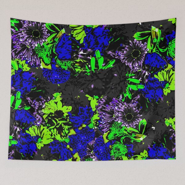 Item preview, Floral Medley Cool Colors designed and sold by Designs By YL.