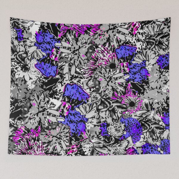 Item preview, Floral Medley Grey Purple Pink designed and sold by Designs By YL.