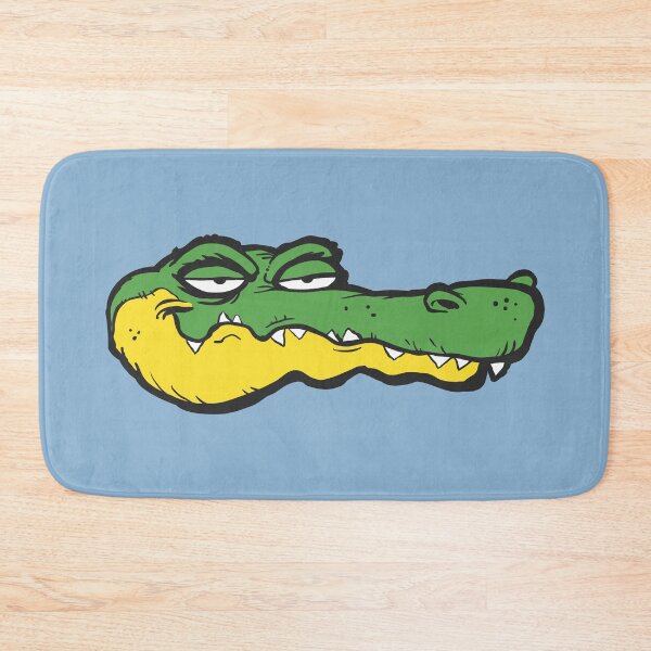 Item preview, A cartoon style artwork of a lazy alligator designed and sold by crazycollective.