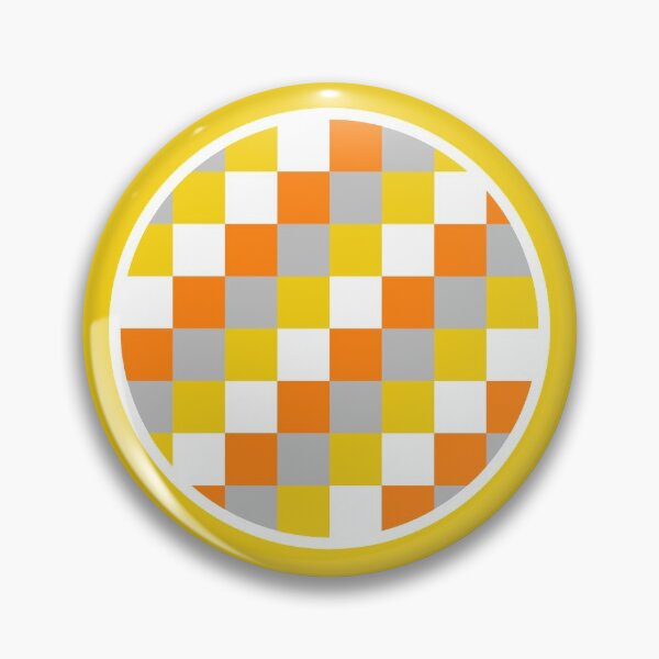 Item preview, Bright Orange, Yellow, White and Grey Checkered Pattern designed and sold by NavyOx.