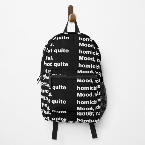 Item preview, Black and white text based T-shirt - Mood, not quite homicidal. designed and sold by OffensiveTCG.