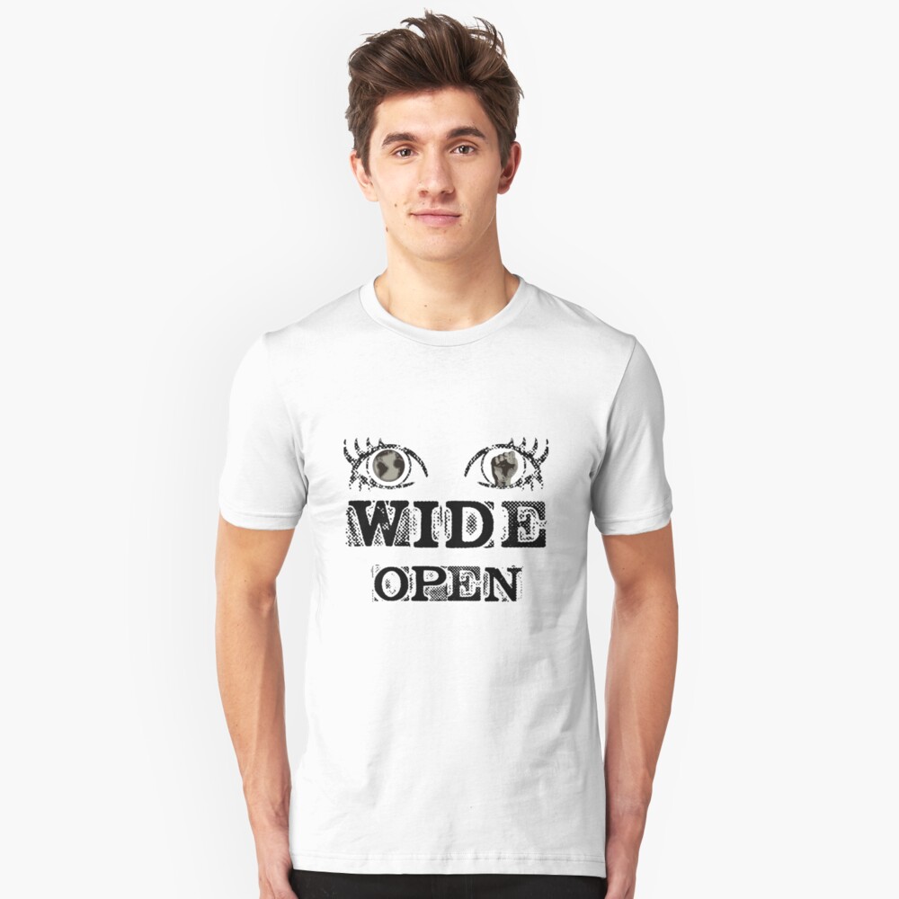 Eyes Wide Open - BLACK Slim Fit T-Shirt