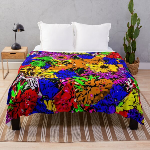 Item preview, Floral Medley Primary Colors designed and sold by Designs By YL.
