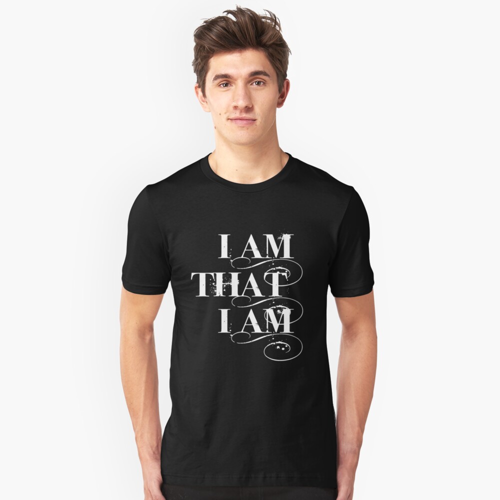 I Am That I Am - WHITE Slim Fit T-Shirt