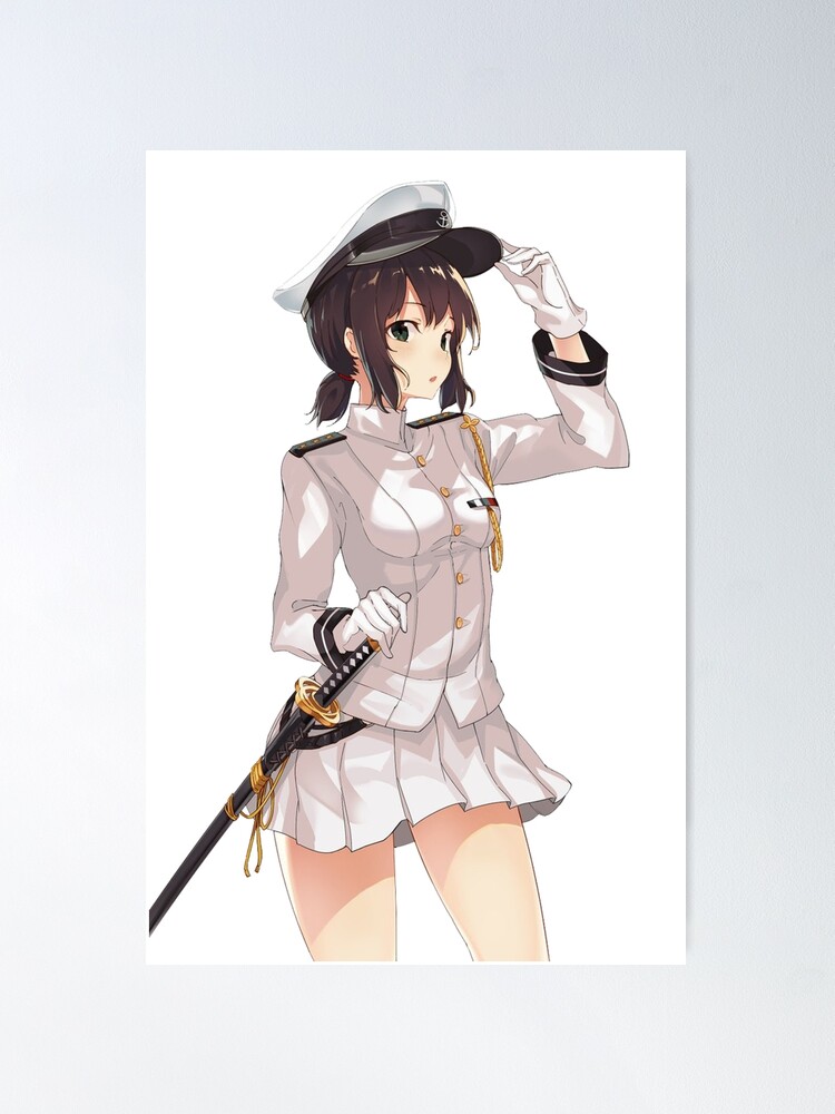 Anime Girl Wearing Army Uniform Vector T Graphic by jellybox999 · Creative  Fabrica