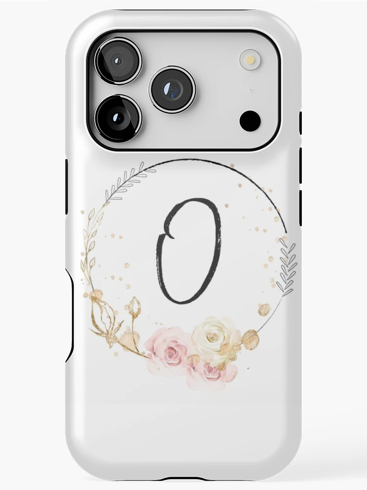 Thumbnail 1 of 4, iPhone Case, Letter O - Roses designed and sold by Rionda.