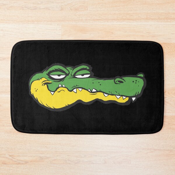 Item preview, A cartoon style artwork of a lazy alligator designed and sold by crazycollective.