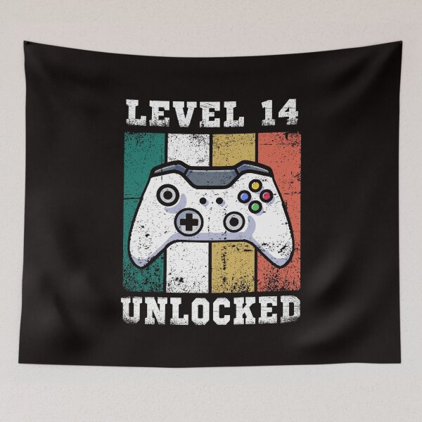Item preview, 14th birthday shirt,  Level 14 Unlocked 14th Birthday Gift for Gamer  designed and sold by Majesticoo.