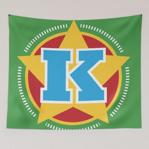 Item preview, Superhero Letter K. Star and stripes designed and sold by mgulin.