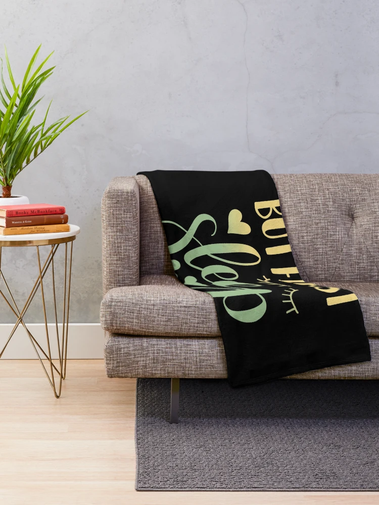 Thumbnail 2 of 6, Throw Blanket, BUT FIRST SLEEP designed and sold by Designs-RZ.