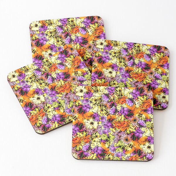Item preview, Floral Medley Purple Yellow Orange designed and sold by Designs By YL.