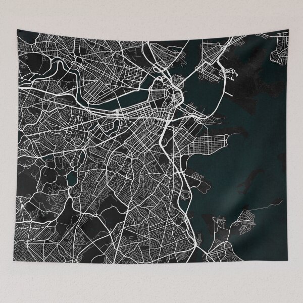 Item preview, Boston City Map of the USA - Dark designed and sold by deMAP.